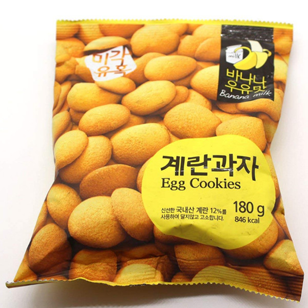 味觉诱惑鸡蛋饼干休闲零食 180g*2(韩国进口)