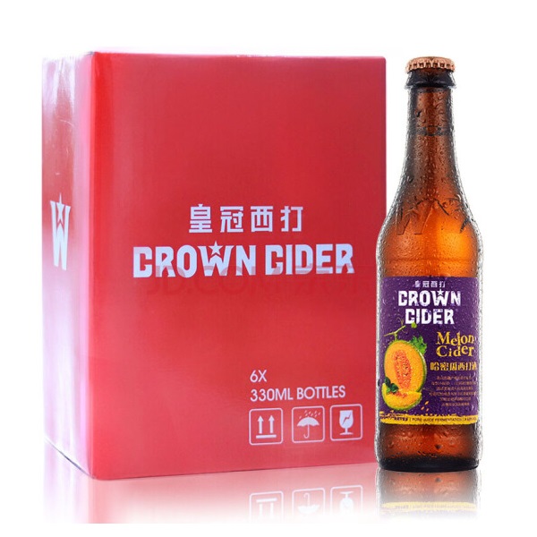 皇冠西打 西打酒 330ml*6瓶*4