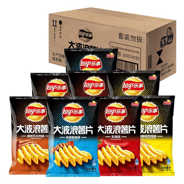 Lay’s 乐事 大波浪薯片 70g*8包