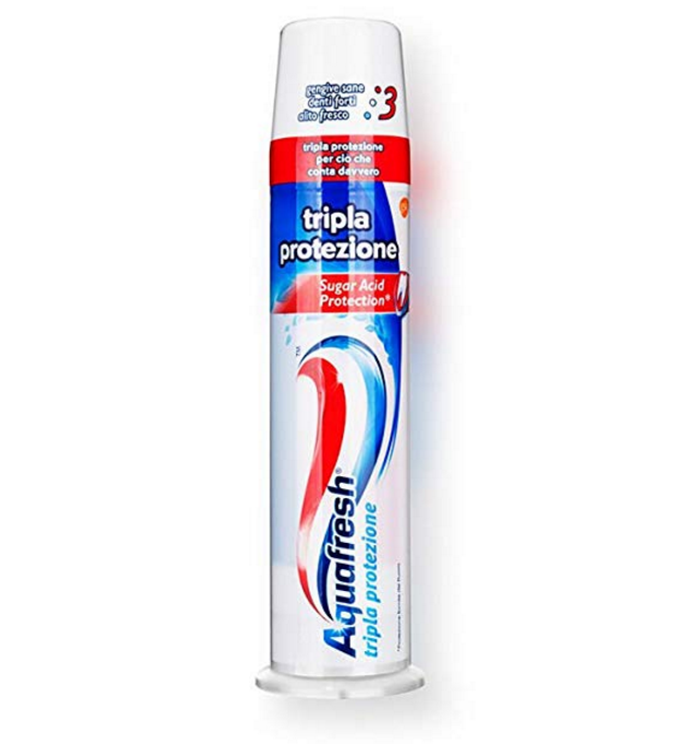 Aquafresh直立式三色牙膏100ml*2