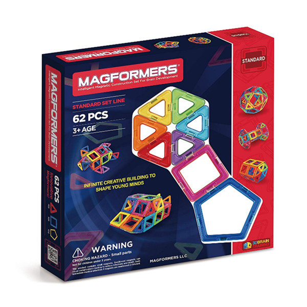 Magformers麦格弗玩具62片套装