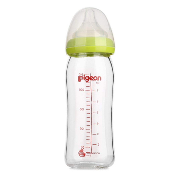 PIGEON贝亲自然实感宽口径玻璃奶瓶240ml