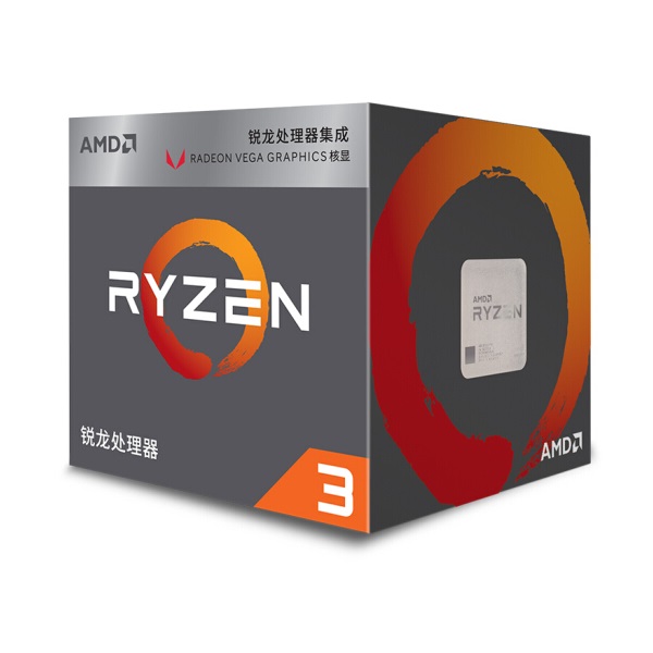 AMD 锐龙 3 2200G 处理器 3.5GHz 盒装