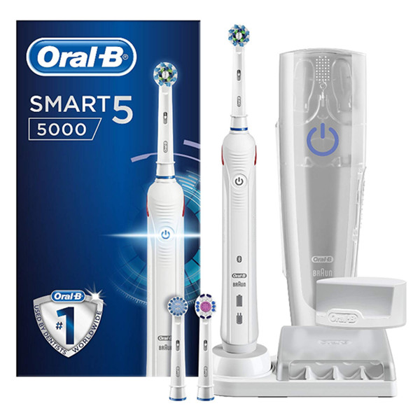 Oral-B智能5 5000 crossaction电动牙刷组合