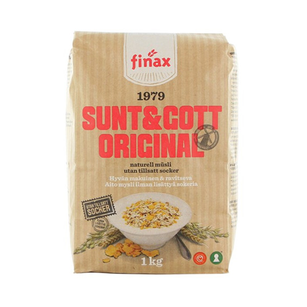 Finax瑞典经典原味麦片1000克/袋