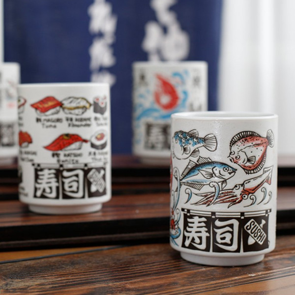 美浓烧日本进口手工刻花马克杯