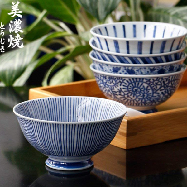 美浓烧家用陶瓷餐具五件套装