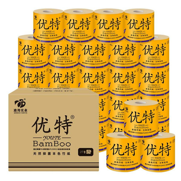 优特竹浆空芯卷筒4层140g/卷共27卷