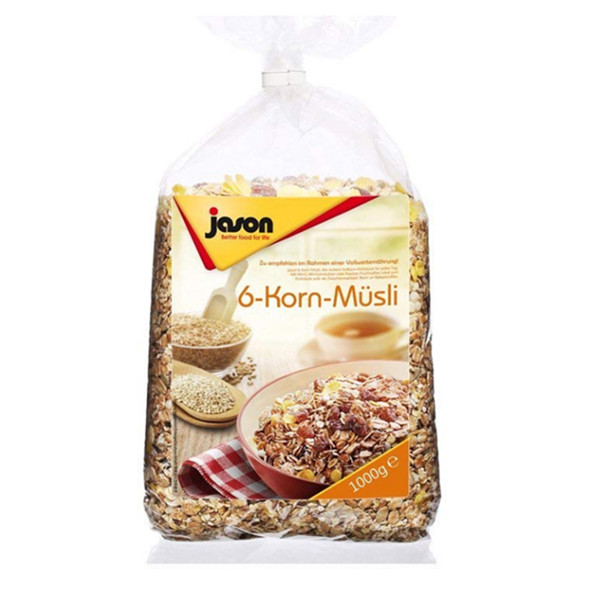 Prime Day：Jason捷森六种谷物麦片1KG(德国进口)