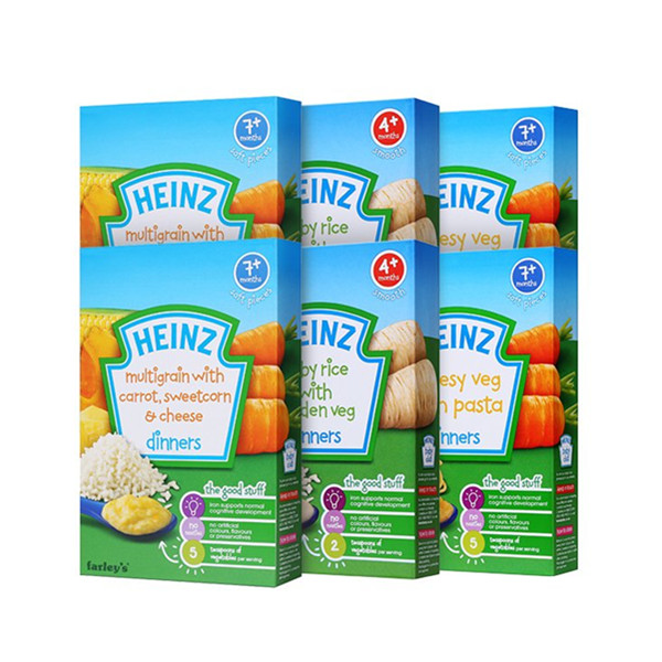 Heinz亨氏蔬菜口味米粉混合6包装