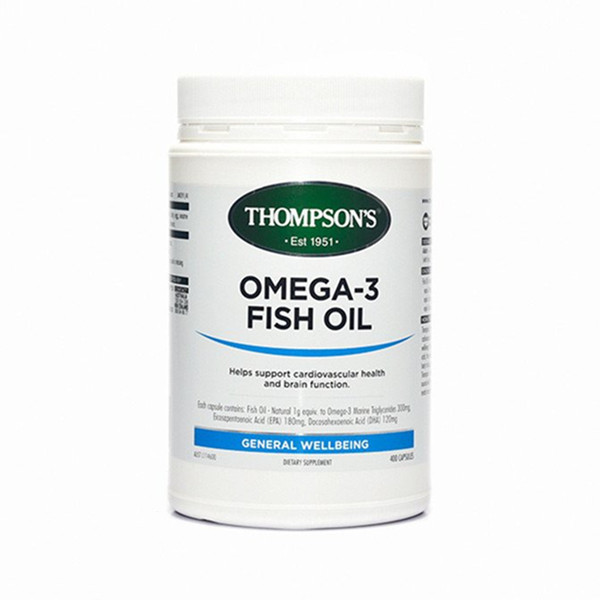 Thompson's汤普森omega-3深海鱼油胶囊400粒