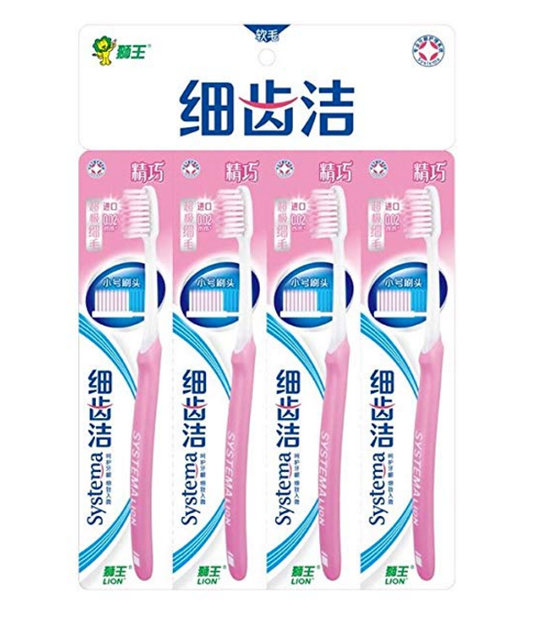 狮王细齿洁精巧牙刷12支装