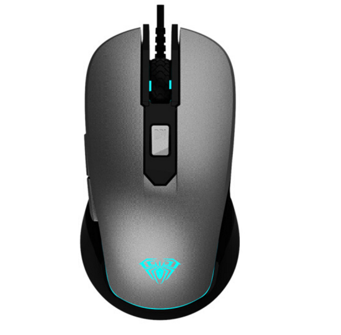 狼蛛 G502 七彩光呼吸灯发光鼠标 有声版