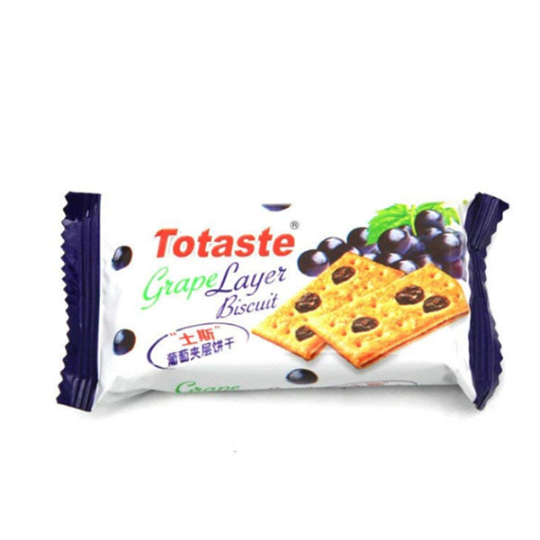 Totaste土斯夹层饼干葡萄味360g*5