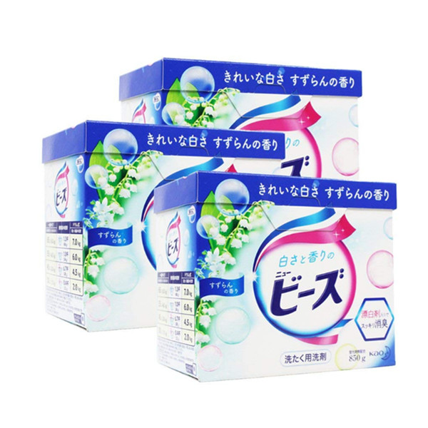 Merries花王净白洗衣粉850g *3盒