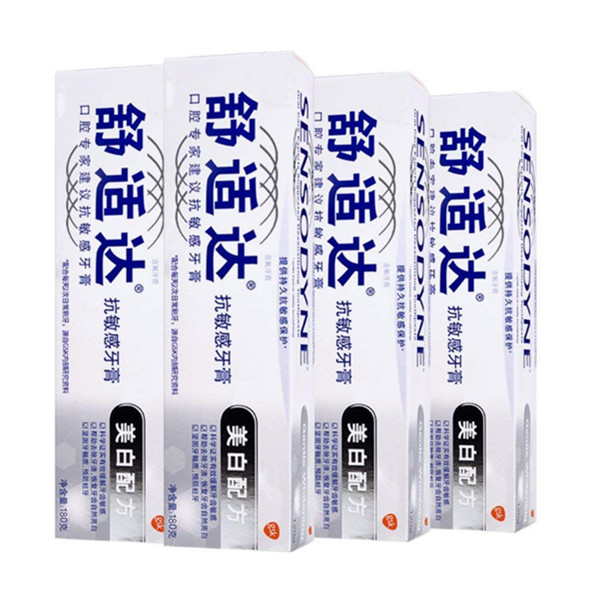 Sensodyne舒适达美白配方牙膏120g*4