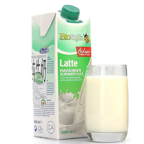 Soster索斯特有机部分脱脂牛奶家庭装1L*6