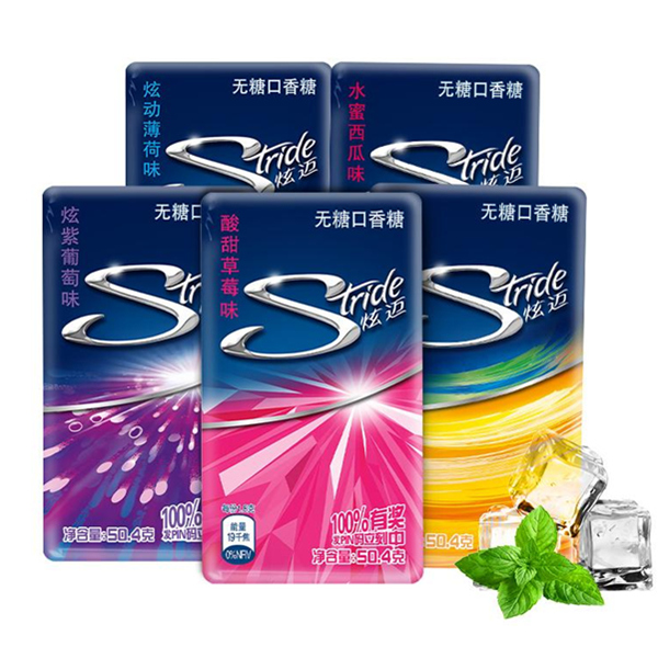 炫迈 多种口味 无糖口香糖 28片*4盒
