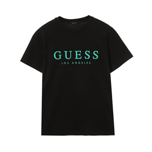 GUESS LOS ANGELES硅胶LOGO短袖T恤