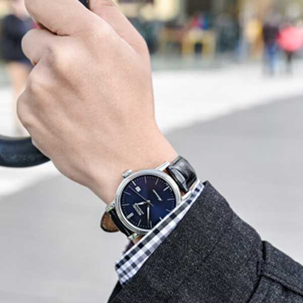 爱宝时EPOS机械手表罗马假期水蓝版