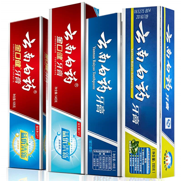 云南白药520健康牙膏4支套装