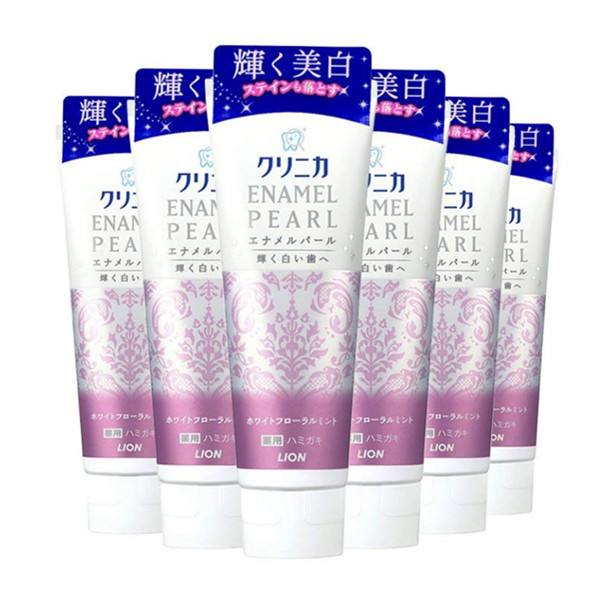 LION狮王齿力佳酵素珍珠亮白薄荷牙膏130g*6