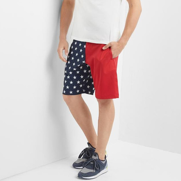 Gap新品男装拼接设计休闲短裤308911