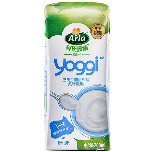 爱氏晨曦Yoggi原味常温酸奶200ml*12