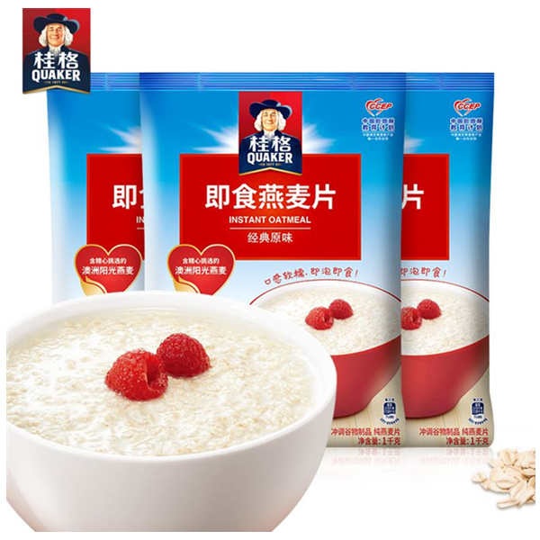 Quaker 桂格 即食燕麦片 1000g*3袋