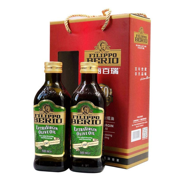 意大利原装进口翡丽百瑞特级初榨橄榄油500ml*2