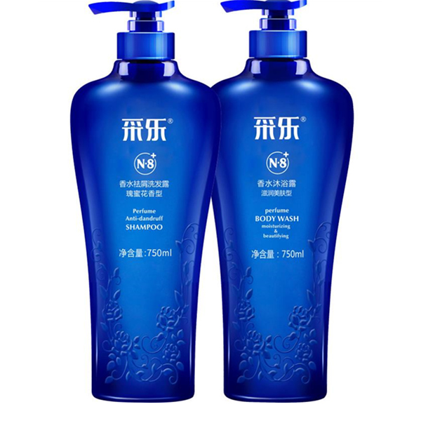 采乐 男士洗发水沐浴露 750ml*2