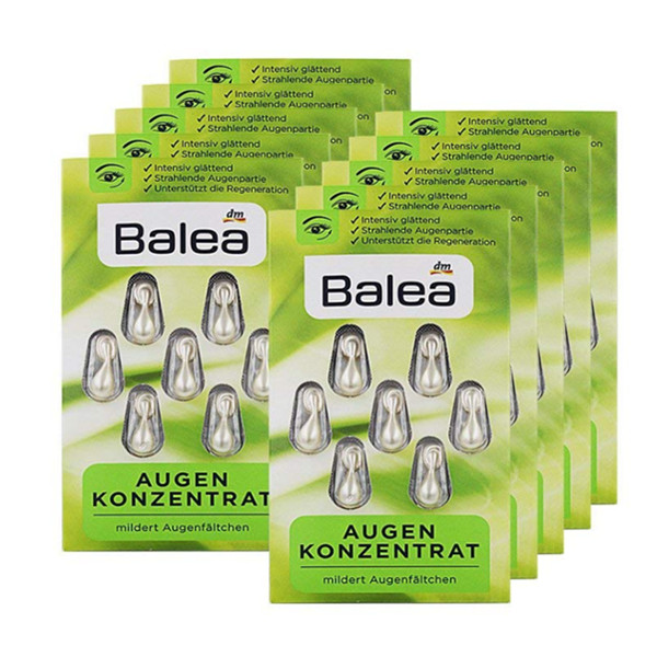 Balea芭乐雅绿茶保湿舒缓眼部精华胶囊3g*7 *10