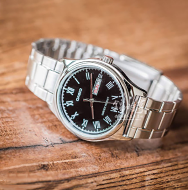 Casio 防水钢带时尚男表