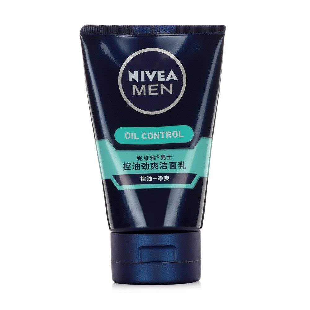 NIVEA 妮维雅男士 控油劲爽洁面乳100g