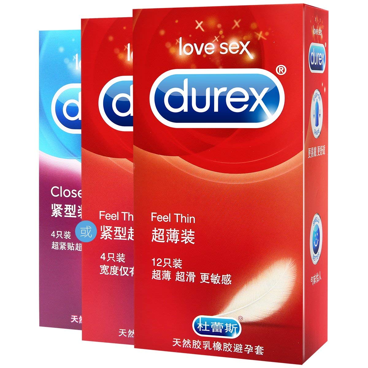 Durex 杜蕾斯 避孕套 安全套 男用 共16只