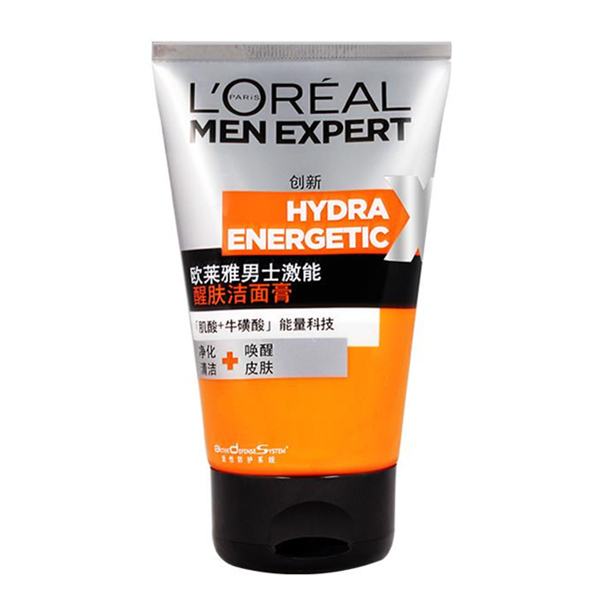 欧莱雅 男士 劲能醒肤洁面膏 100ml