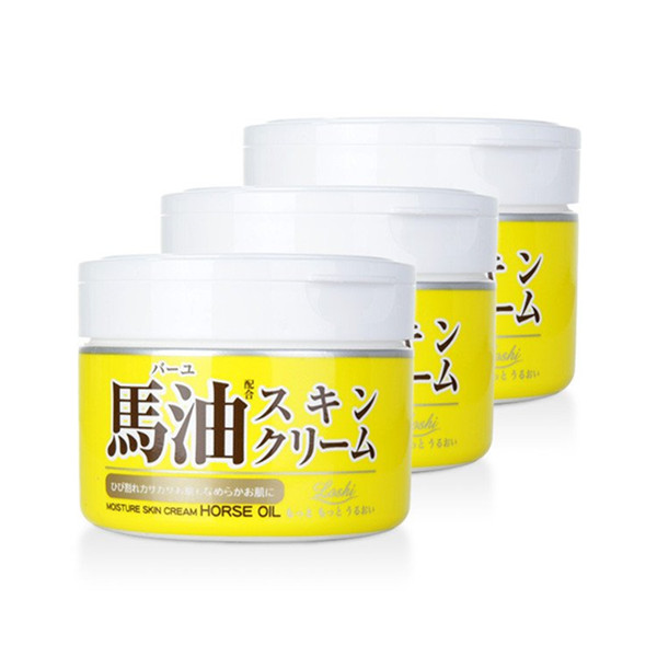 LOSHI北海道马油保湿补水面霜220克/瓶3瓶装