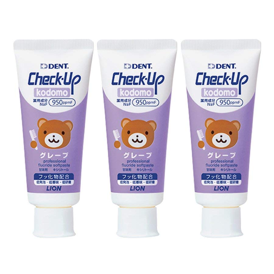 狮王Check-Up kodomo龋克菲防蛀牙膏60ml*3