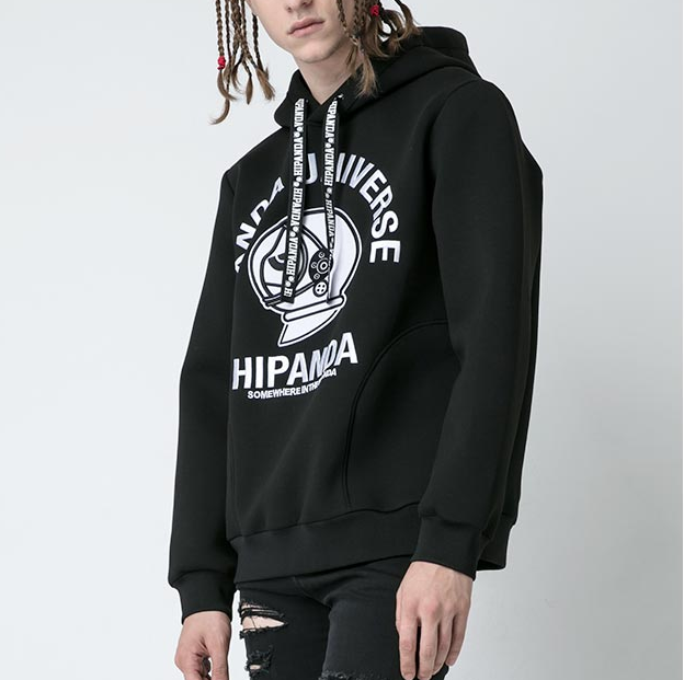 HIPANDA 男款 空气层连帽卫衣