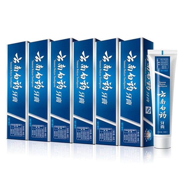 云南白药牙膏留兰香型100g*6