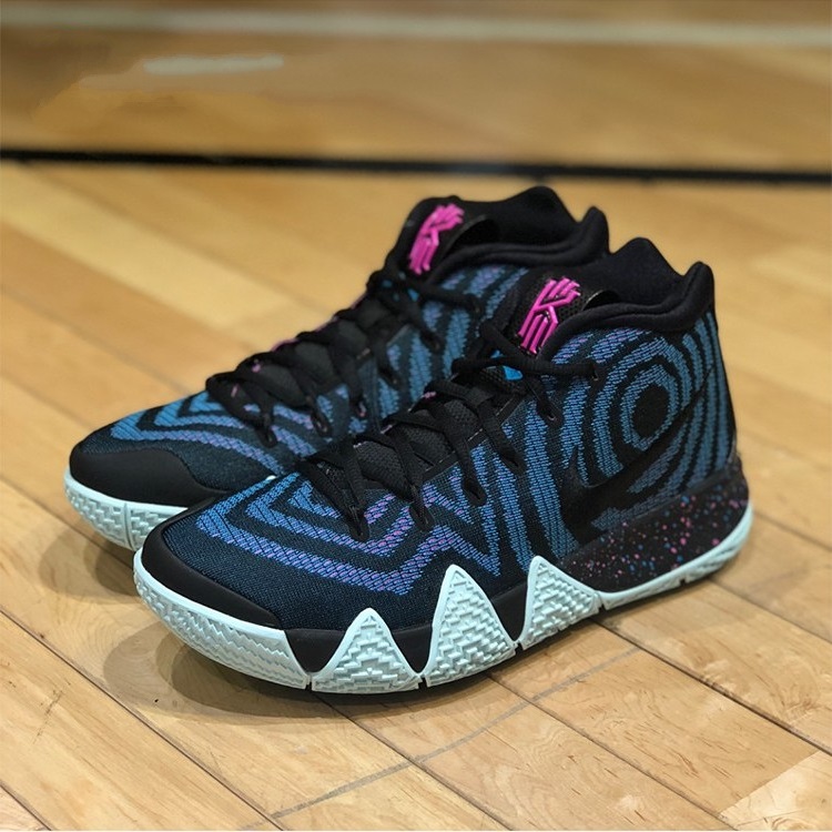 Nike Kyrie 4 黑蓝镭射