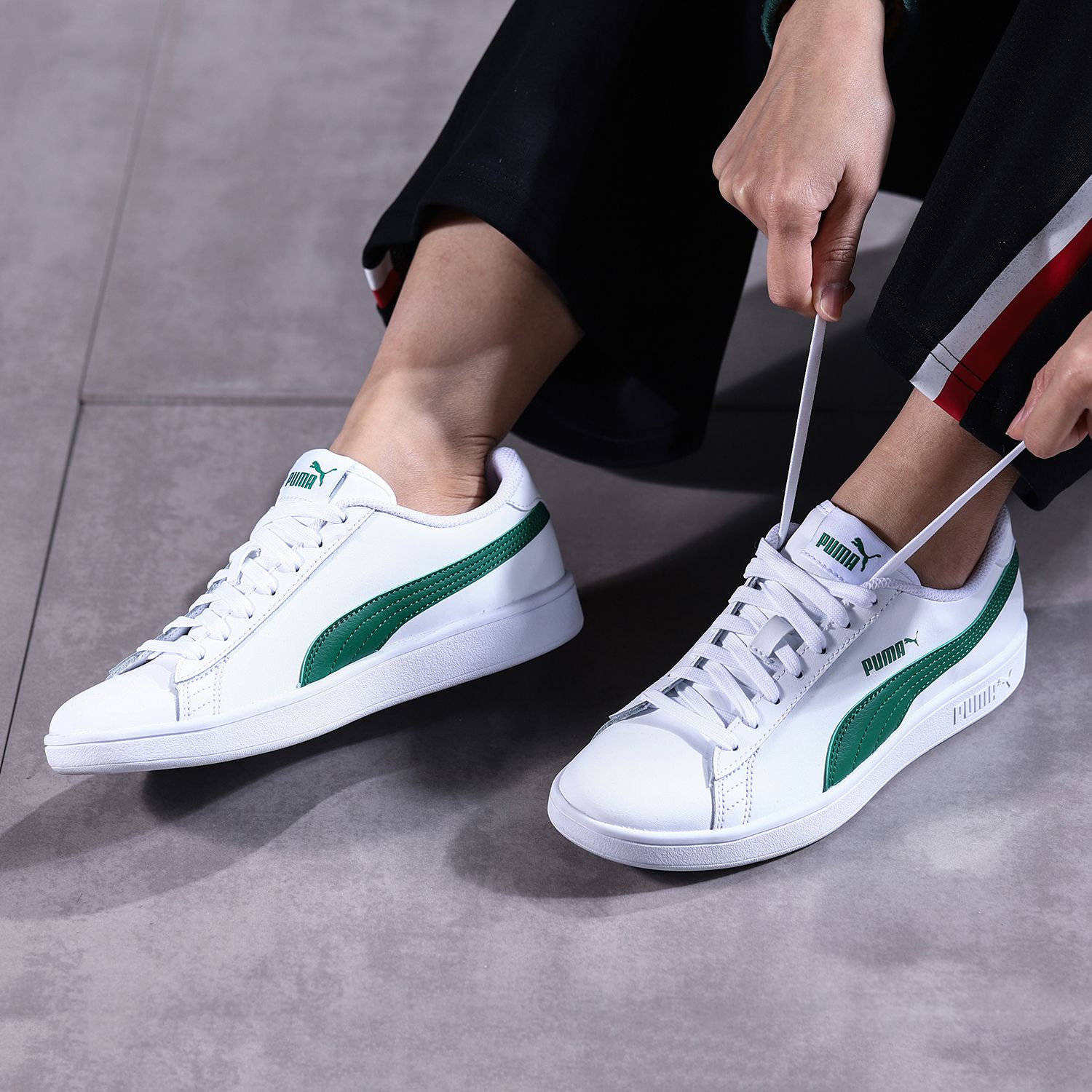 Puma Smash Vulc 白绿