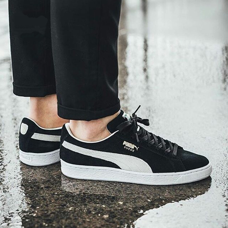 Puma Suede Classic 黑/白米色