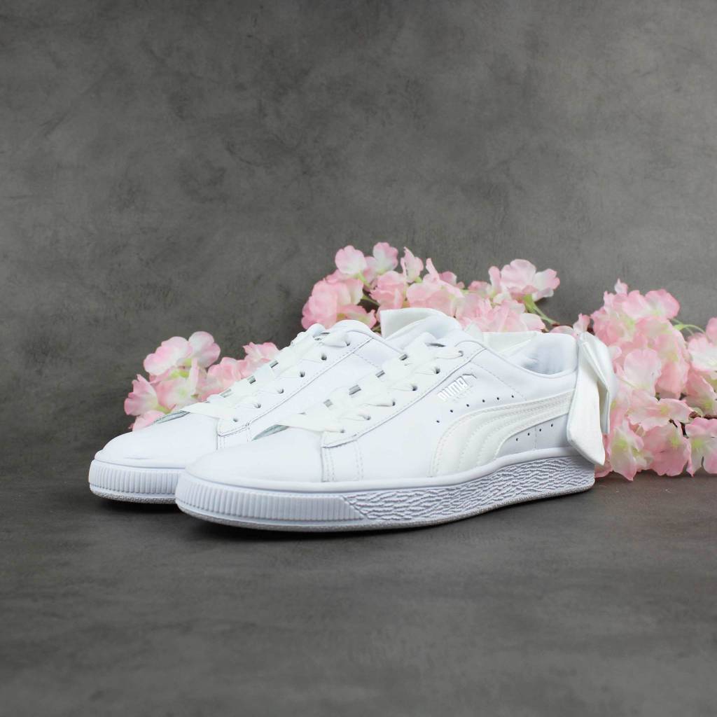 Puma Basket Bow 白青色
