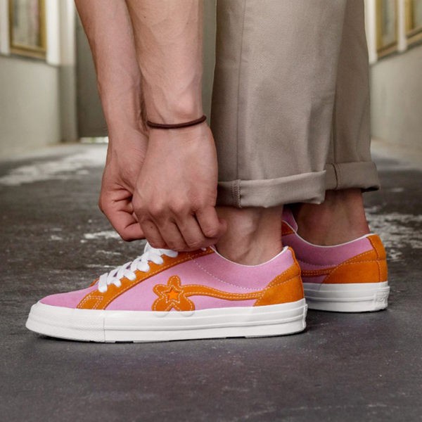 Converse One Star  橙粉小花