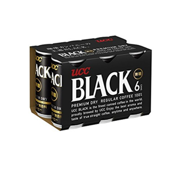 UCC悠诗诗无糖黑咖啡饮料185g*6