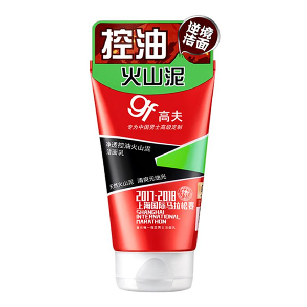 高夫 净透控油火山泥洁面乳 120g