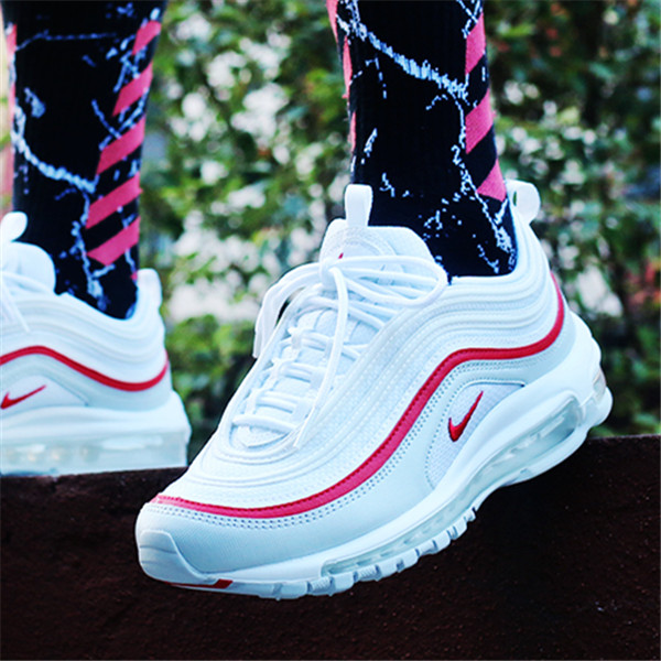 Nike Air Max 97 白红男子气垫运动鞋