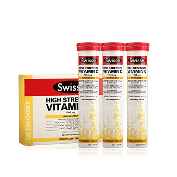 Swisse高浓度维生素C泡腾片60片