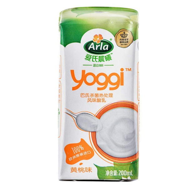 爱氏晨曦黄桃味常温酸奶 200ml*12